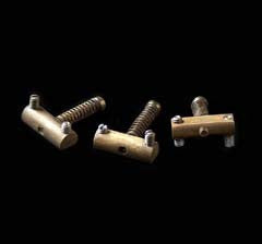 LsL Aged Tele® Style/ T-Bone Brass Saddle Set