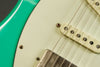 Barbie, DelRey, Alder, 12" radius maple fingerboard, E-foam Green