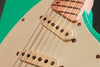 Barbie, DelRey, Alder, 12" radius maple fingerboard, E-foam Green